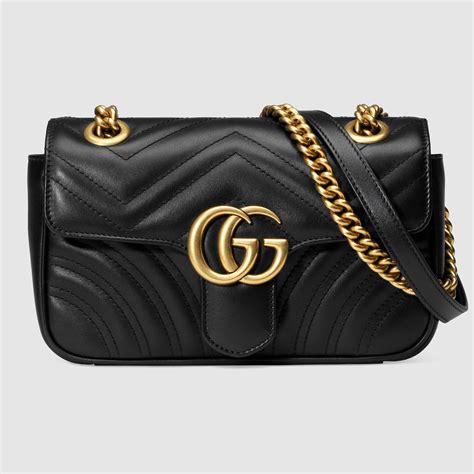 gucci black shopping bag